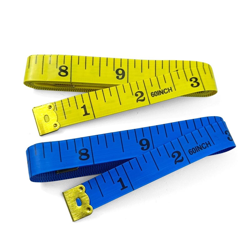 FKEYTO Professional Body Measuring Tape, 4 Pack Retractable Fabric Tape Measure Set for Sewing, Body Measurement, Tailoring (Black, Blue, Yellow) - Image 4